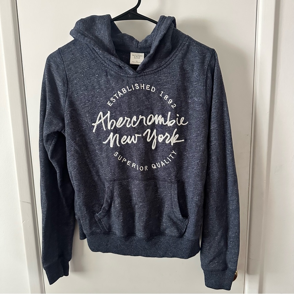 Abercrombie & Fitch Navy Blue Hoodie Size Small